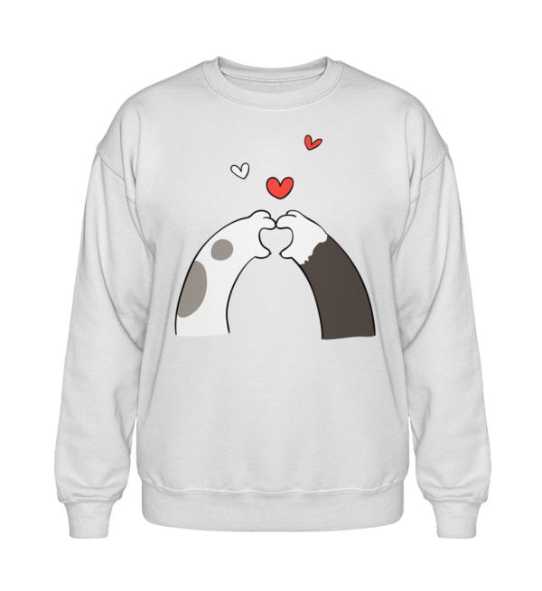 Katzenpfoten mit Herzen Heavy Blend Sweatshirt Online-Verkauf – Bild 5