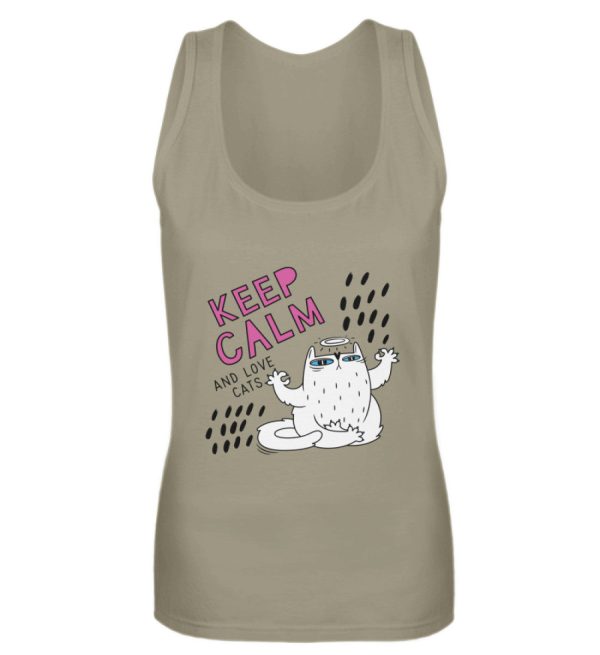Keep calm and love cats  - Frauen Tanktop Jetzt online – Bild 2