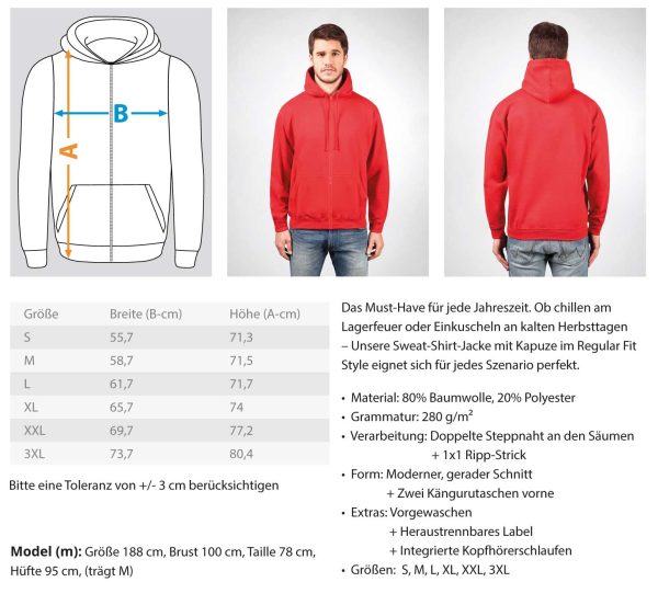 Cat hair is my glitter  - Zip-Hoodie Mode – Bild 2