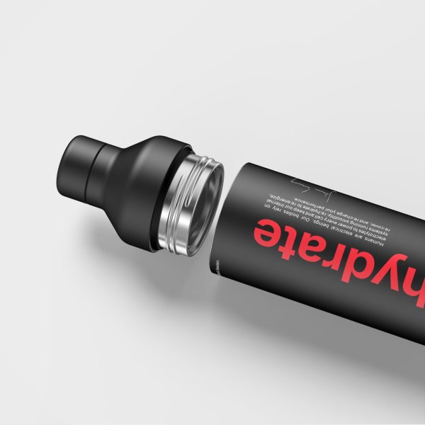RE:YOU Hybrid Bottle - Recycled Stainless Steel, Black Zu verkaufen – Bild 3