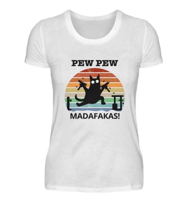 Pew Pew Madafakas! (schwarze Schrift)  - Damen Premiumshirt Online-Schn?ppchen – Bild 5