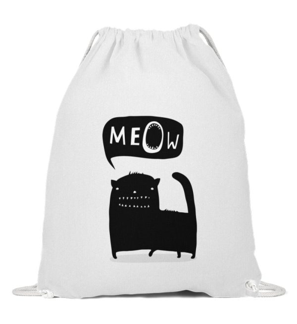 Funny ugly cat meow  - Baumwoll Gymsac Online – Bild 3