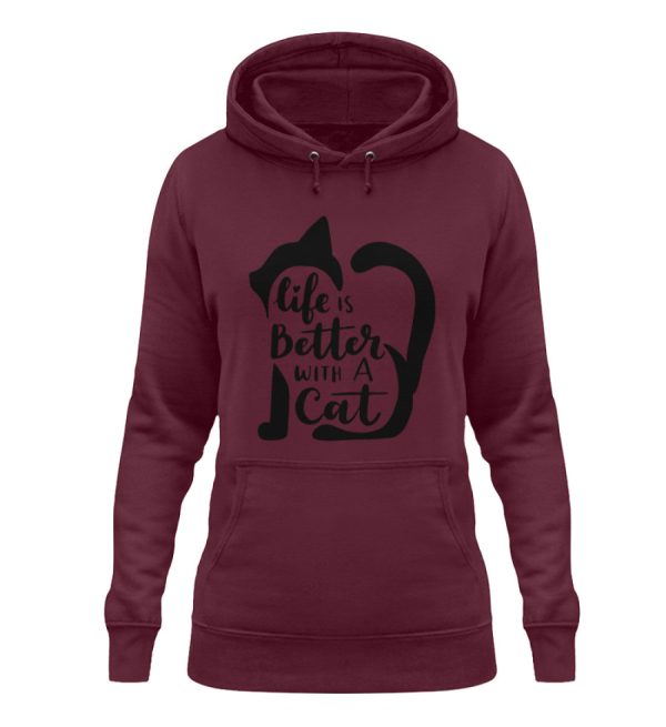 Life is better with a cat  - Damen Hoodie Angebot – Bild 5