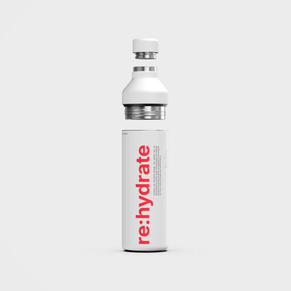 RE:YOU Hybrid Bottle - Recycled Stainless Steel, White Mode – Bild 4
