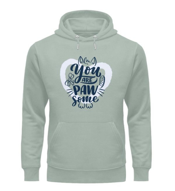 You are pawsome  - Unisex Organic Hoodie Online-Schn?ppchen – Bild 3