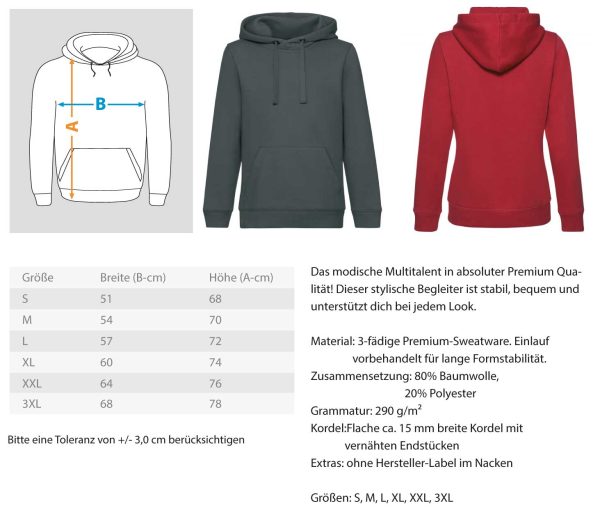 Cat hair is my glitter  - Unisex Premium Kapuzenpullover Angebot – Bild 2