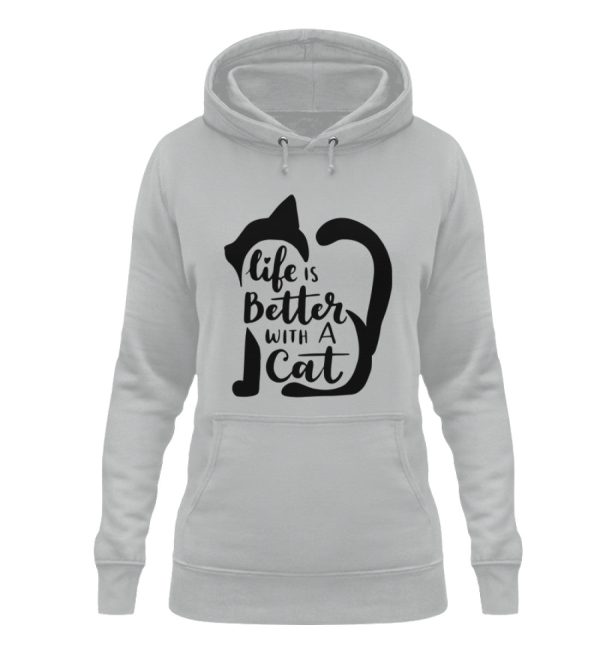 Life is better with a cat  - Damen Hoodie Angebot – Bild 3
