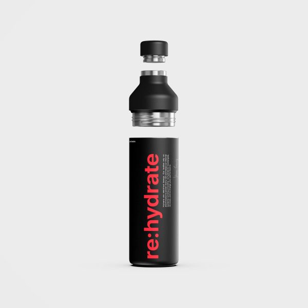 RE:YOU Hybrid Bottle - Recycled Stainless Steel, Black Zu verkaufen – Bild 4