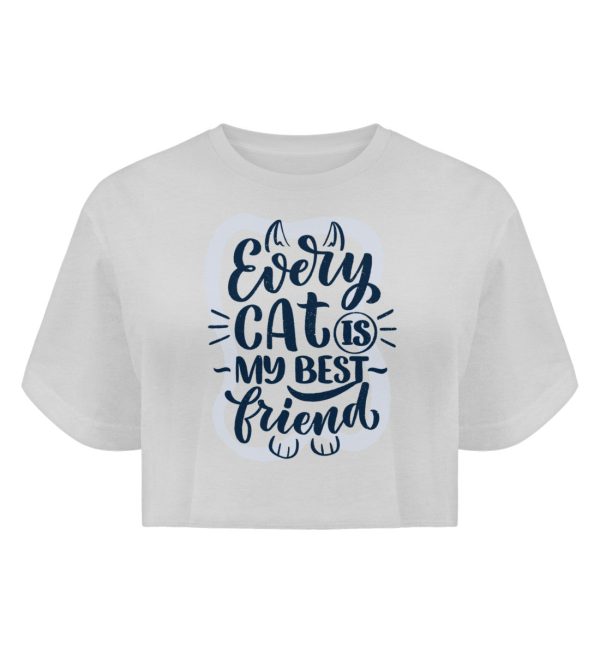 Every cat is my best friend  - Boyfriend Organic Crop Top Mode – Bild 2