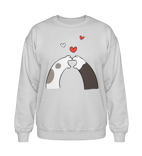 Katzenpfoten mit Herzen Heavy Blend Sweatshirt Online-Verkauf – Bild 3