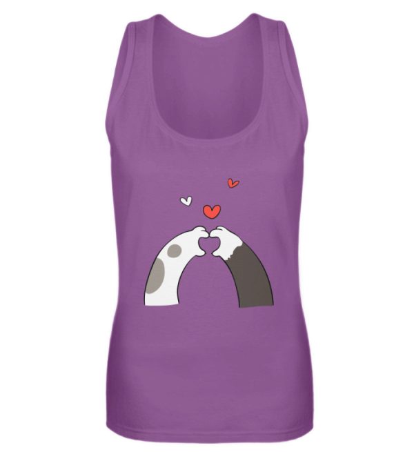 Katzenpfoten mit Herzen  - Frauen Tanktop Verkauf – Bild 5