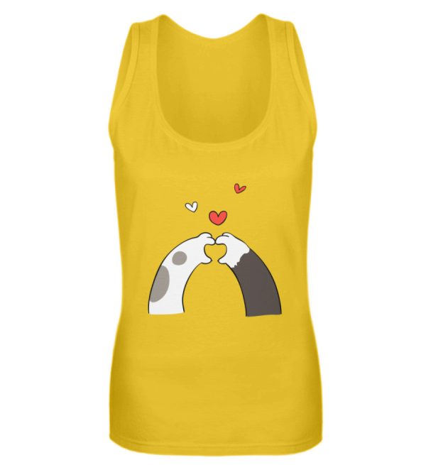 Katzenpfoten mit Herzen  - Frauen Tanktop Verkauf – Bild 2