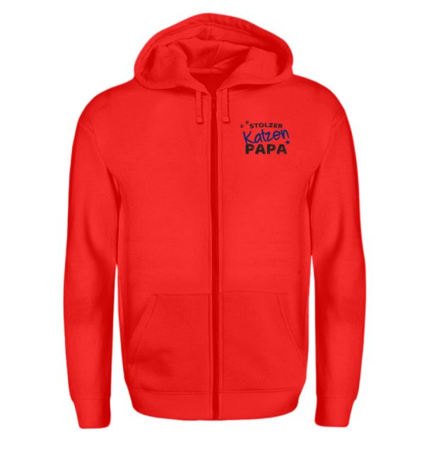 Stolzer Katzen Papa  - Zip-Hoodie Im Angebot