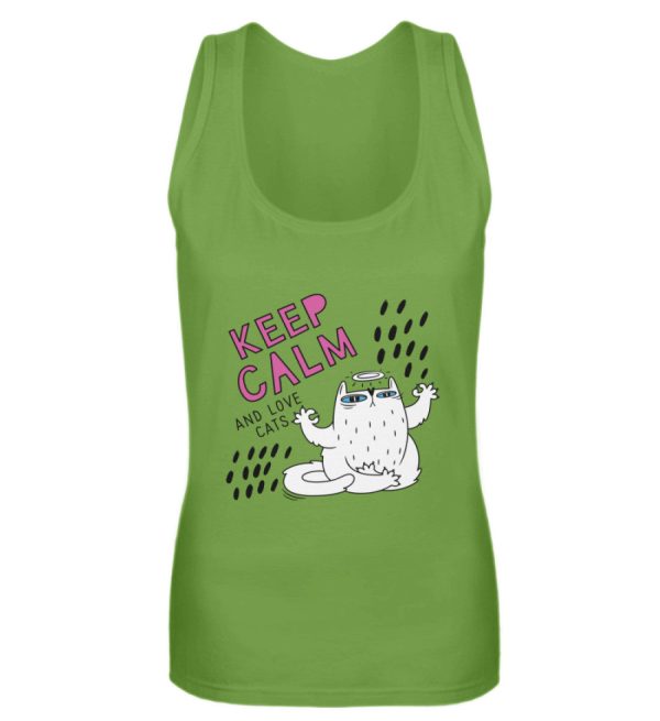 Keep calm and love cats  - Frauen Tanktop Jetzt online – Bild 4