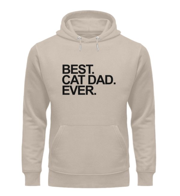 Best. Cat Dad. Ever. schwarz  - Unisex Organic Hoodie Im Angebot