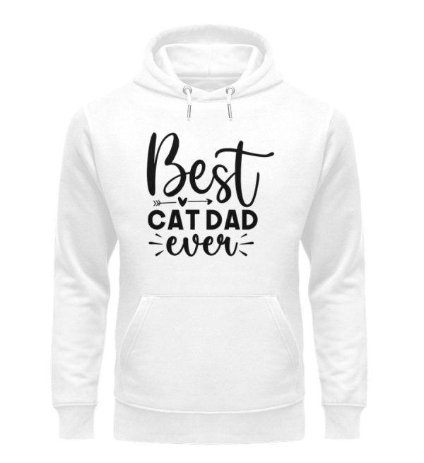 Best cat dad ever  - Unisex Organic Hoodie Mode – Bild 4