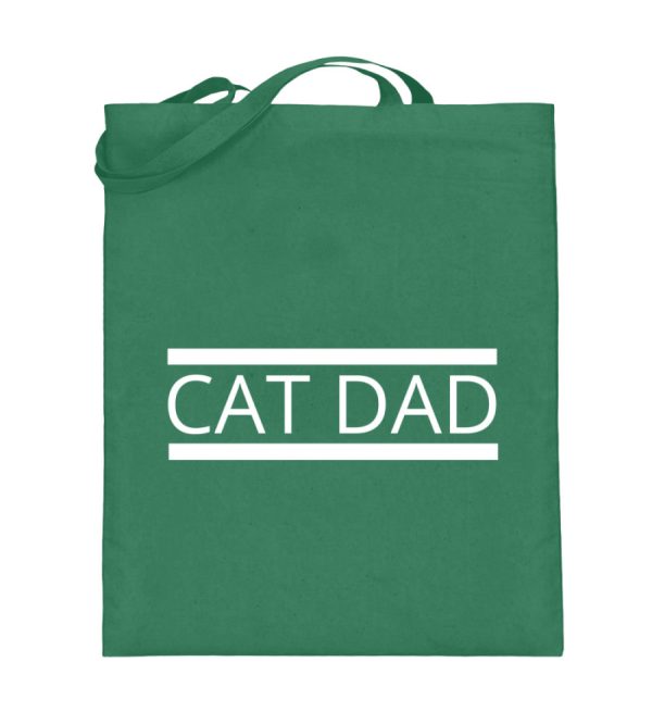 Cat dad weiß  - Jutebeutel (mit langen Henkeln) Online-Schn?ppchen – Bild 4