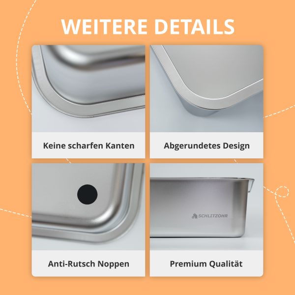 Edelstahl Katzentoilette Lotte - XXL Katzenklo Angebot – Bild 5