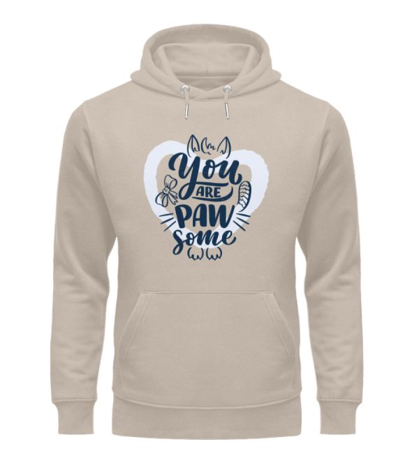 You are pawsome  - Unisex Organic Hoodie Online-Schn?ppchen – Bild 2
