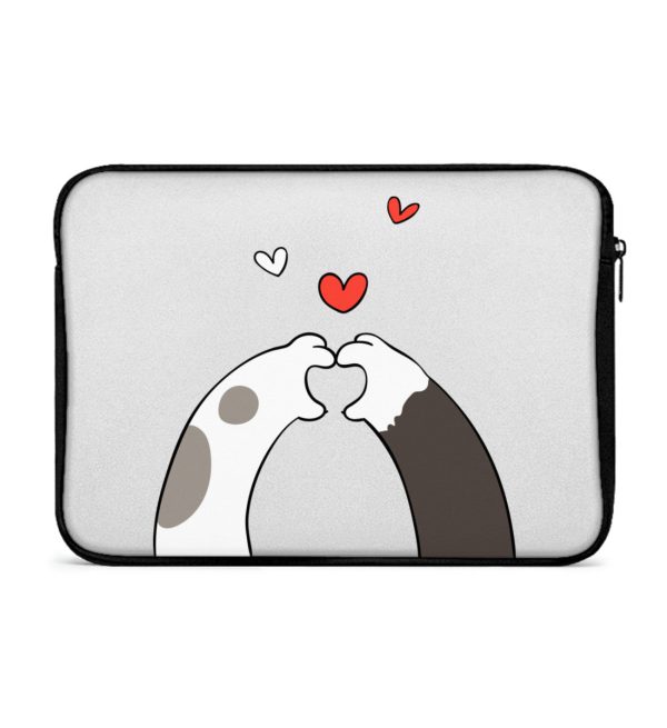 Katzenpfoten mit Herzen  - Laptop Hülle 13  Rabatt