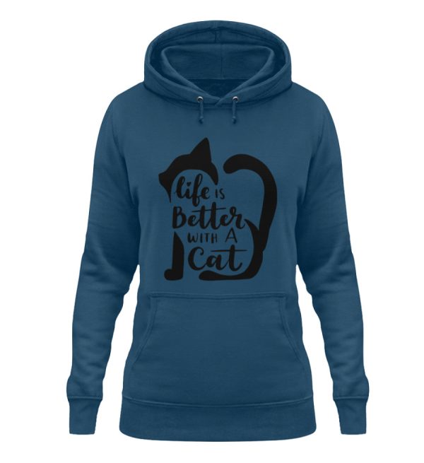 Life is better with a cat  - Damen Hoodie Angebot – Bild 4