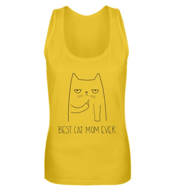 Best cat mom ever Katze Mittelfinger  - Frauen Tanktop Jetzt online