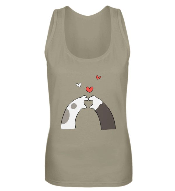 Katzenpfoten mit Herzen  - Frauen Tanktop Verkauf
