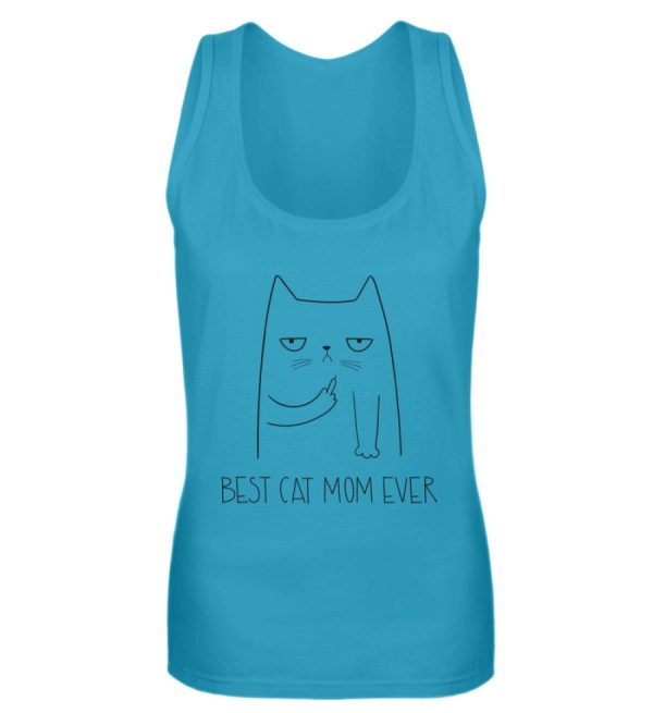 Best cat mom ever Katze Mittelfinger  - Frauen Tanktop Jetzt online – Bild 4