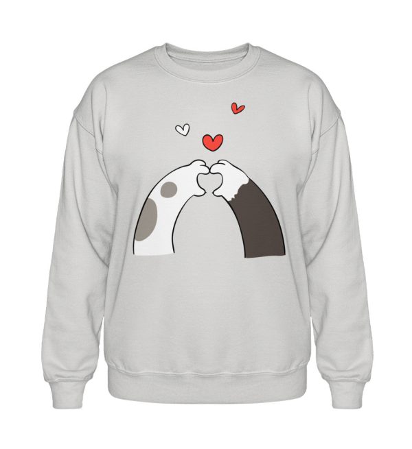 Katzenpfoten mit Herzen Heavy Blend Sweatshirt Online-Verkauf – Bild 4