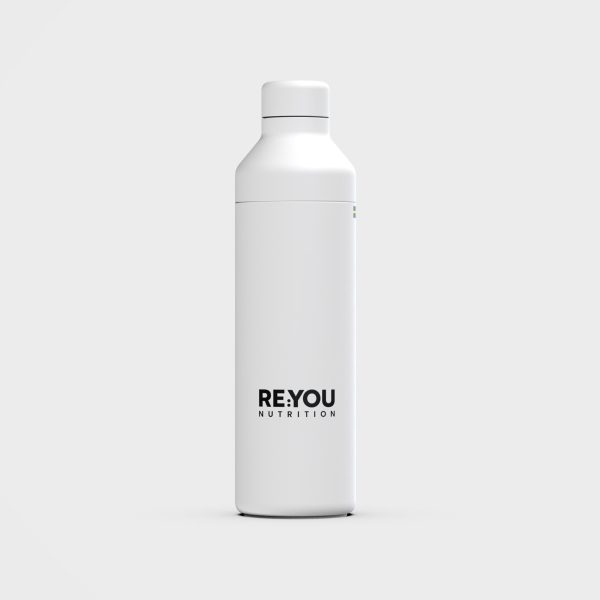 RE:YOU Hybrid Bottle - Recycled Stainless Steel, White Mode – Bild 2