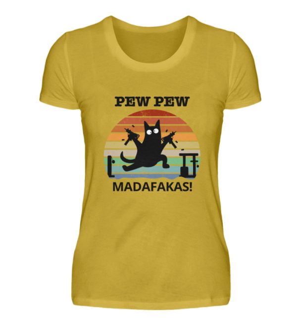 Pew Pew Madafakas! (schwarze Schrift)  - Damen Premiumshirt Online-Schn?ppchen – Bild 2