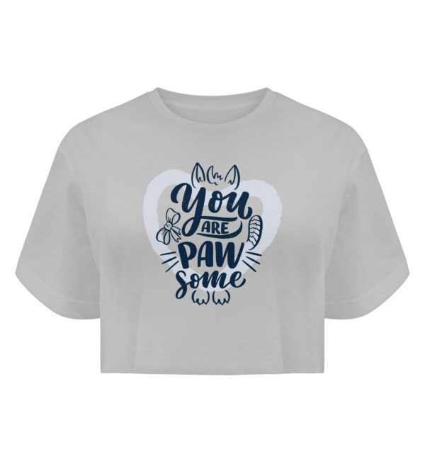 You are pawsome  - Boyfriend Organic Crop Top Online-Schn?ppchen