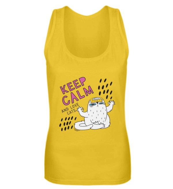 Keep calm and love cats  - Frauen Tanktop Jetzt online – Bild 3