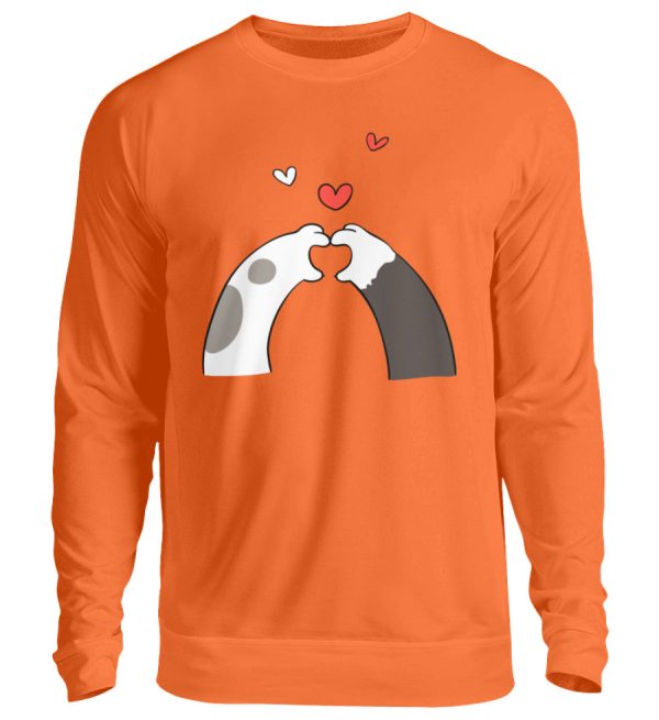 Katzenpfoten mit Herzen  - Unisex Pullover Angebot – Bild 3