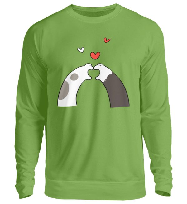 Katzenpfoten mit Herzen  - Unisex Pullover Angebot – Bild 2