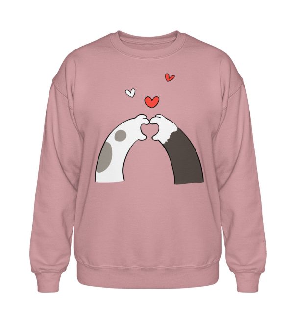 Katzenpfoten mit Herzen Heavy Blend Sweatshirt Online-Verkauf