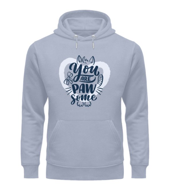 You are pawsome  - Unisex Organic Hoodie Online-Schn?ppchen – Bild 4