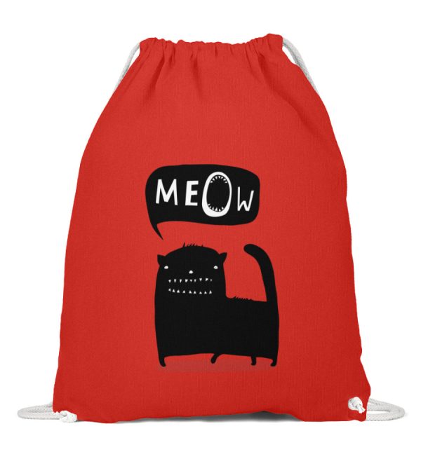 Funny ugly cat meow  - Baumwoll Gymsac Online