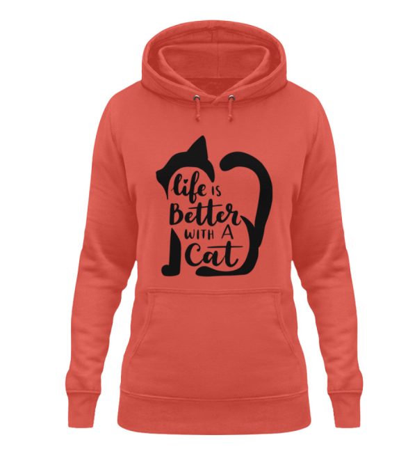 Life is better with a cat  - Damen Hoodie Angebot – Bild 2