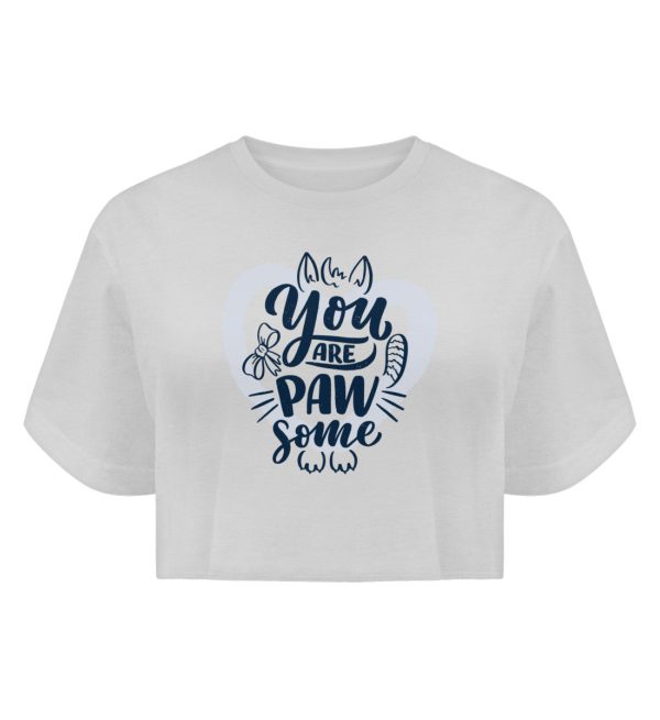 You are pawsome  - Boyfriend Organic Crop Top Online-Schn?ppchen – Bild 2