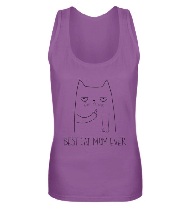 Best cat mom ever Katze Mittelfinger  - Frauen Tanktop Jetzt online – Bild 5