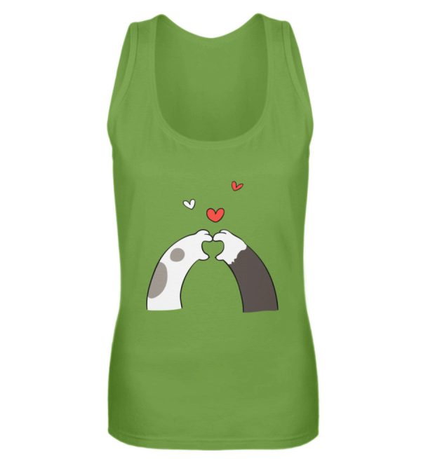Katzenpfoten mit Herzen  - Frauen Tanktop Verkauf – Bild 3