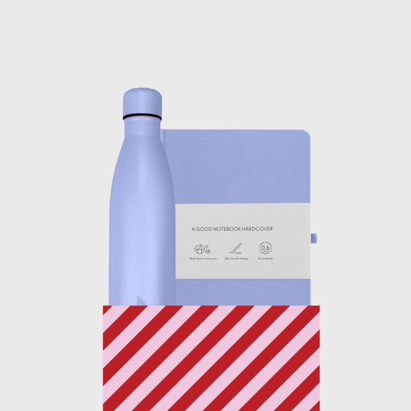 Bundle - Thermal bottle & Stone Paper Notebook, Vista Blue Im Angebot