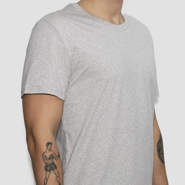 5 Pack | Men’s T-Shirts, Recycled Cotton, Heather Grey Rabatt – Bild 3