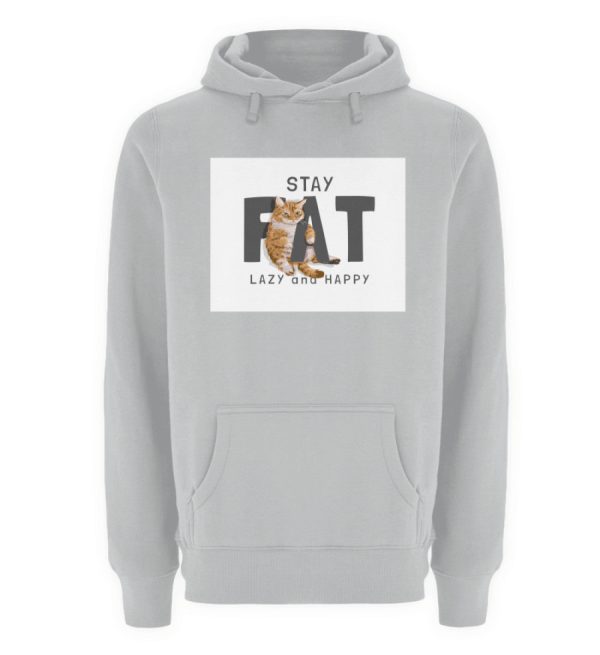 Stay fat lazy and happy  - Unisex Premium Kapuzenpullover Rabatt