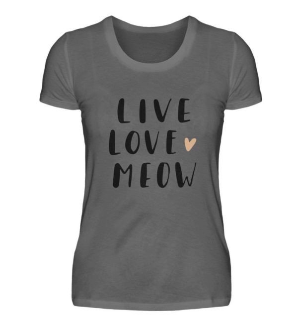 Live Love Meow  - Damen Premiumshirt Online-Verkauf – Bild 5