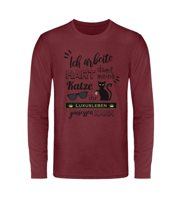 Ich arbeite hart...  - Unisex Langarmshirt Im Angebot – Bild 2