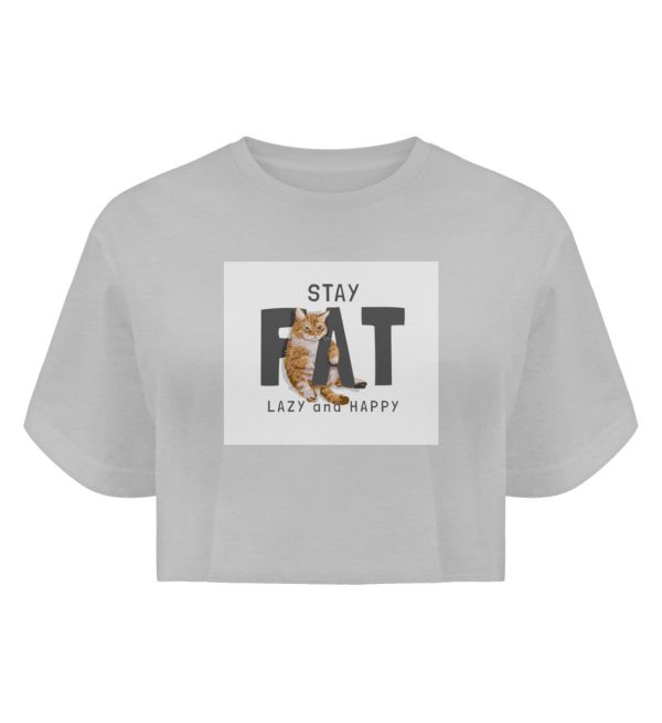 Stay fat lazy and happy  - Boyfriend Organic Crop Top Online-Schn?ppchen – Bild 2