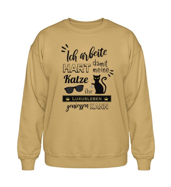 Ich arbeite hart... Heavy Blend Sweatshirt Verkauf