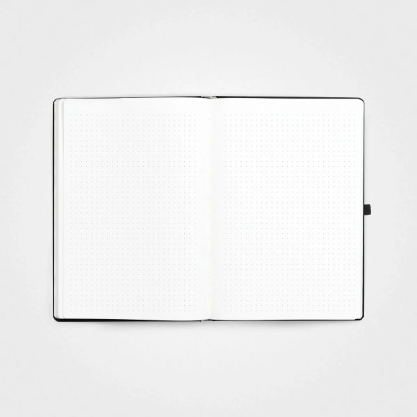 Stone paper notebook - A5 Hardcover, Charcoal black Verkauf – Bild 2